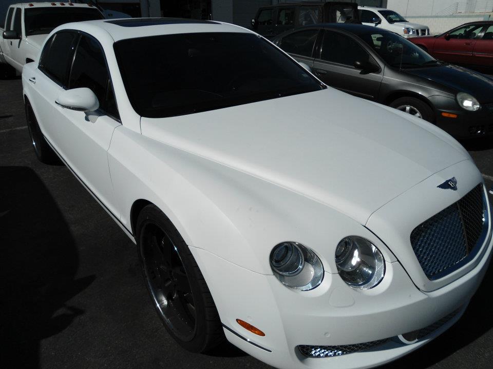 White Bentley Car